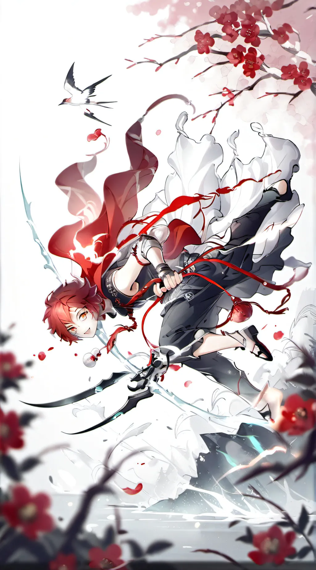 ai character: demon slayer  background