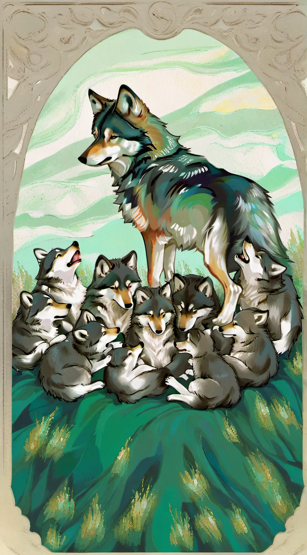 ai character: Luna background