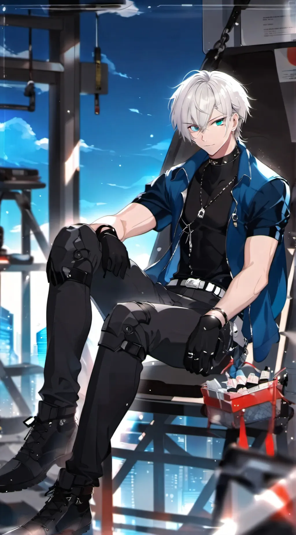 ai character: cop Jackson  background