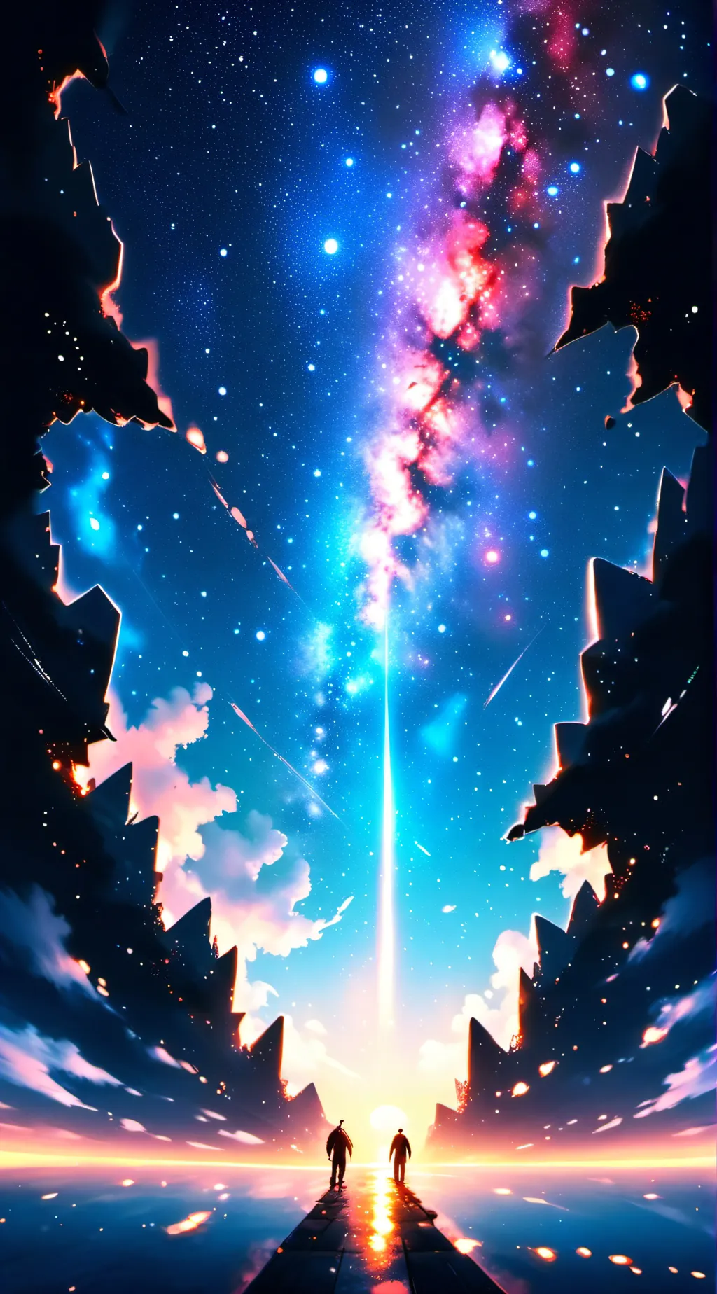 ai character: The galaxy background