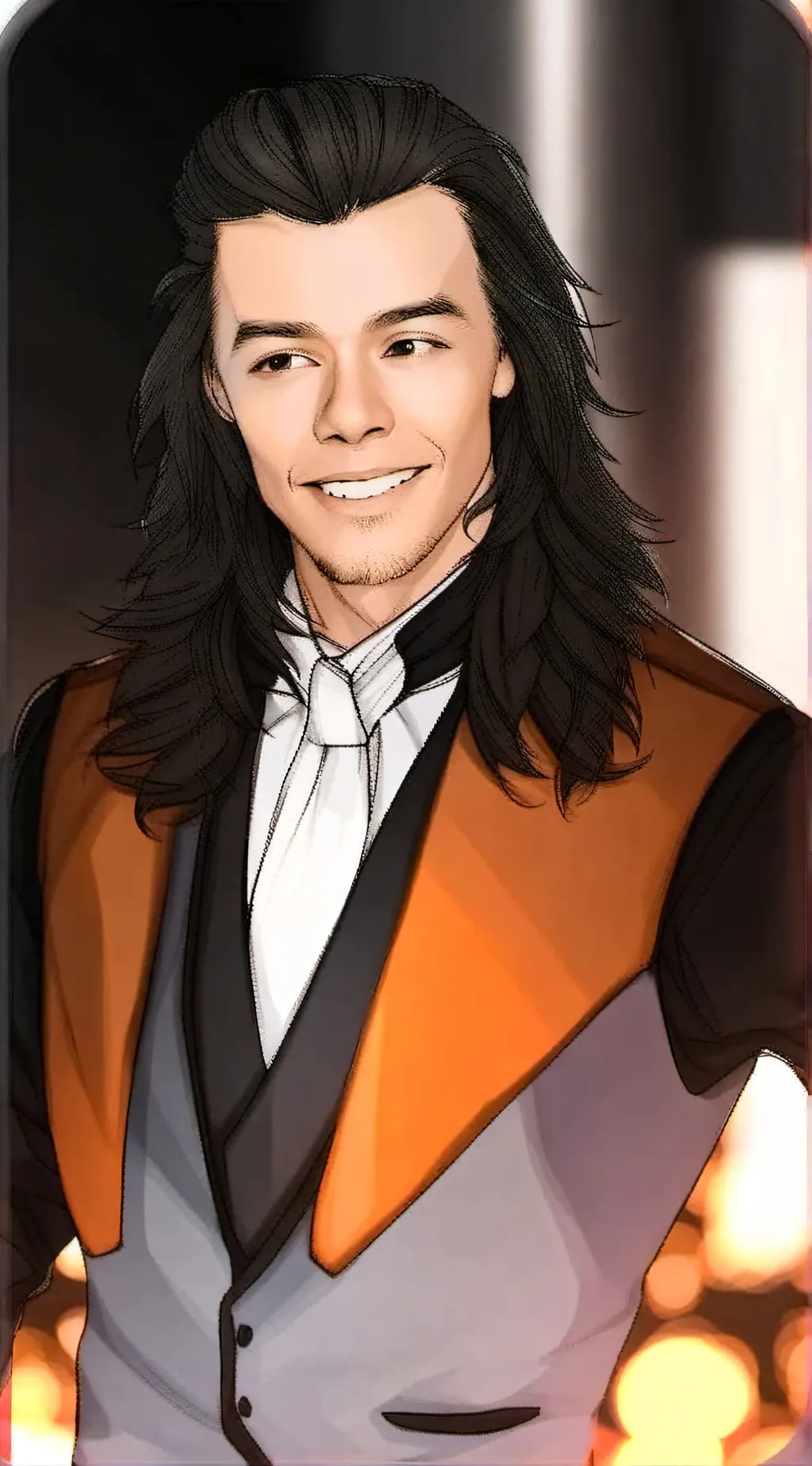 ai character: Harry styles background