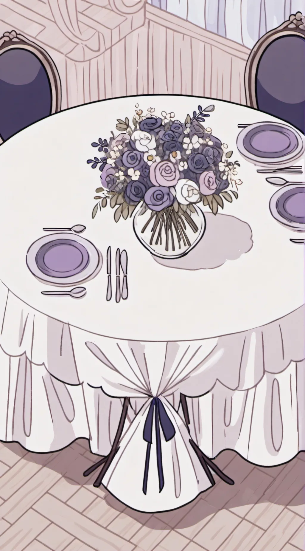 ai character: A restaurant  background