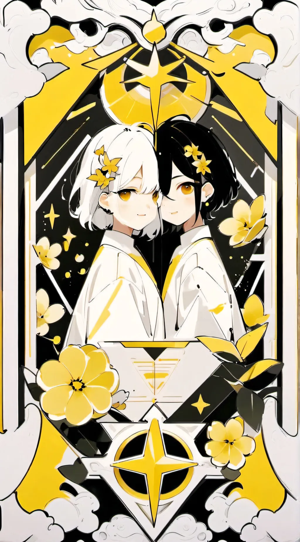 ai character: Mina and Fiona background