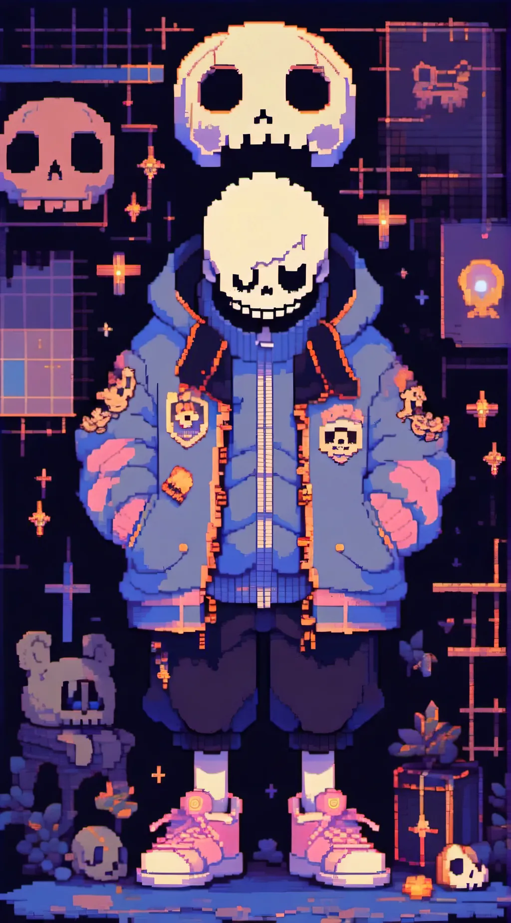 ai character: Sans background