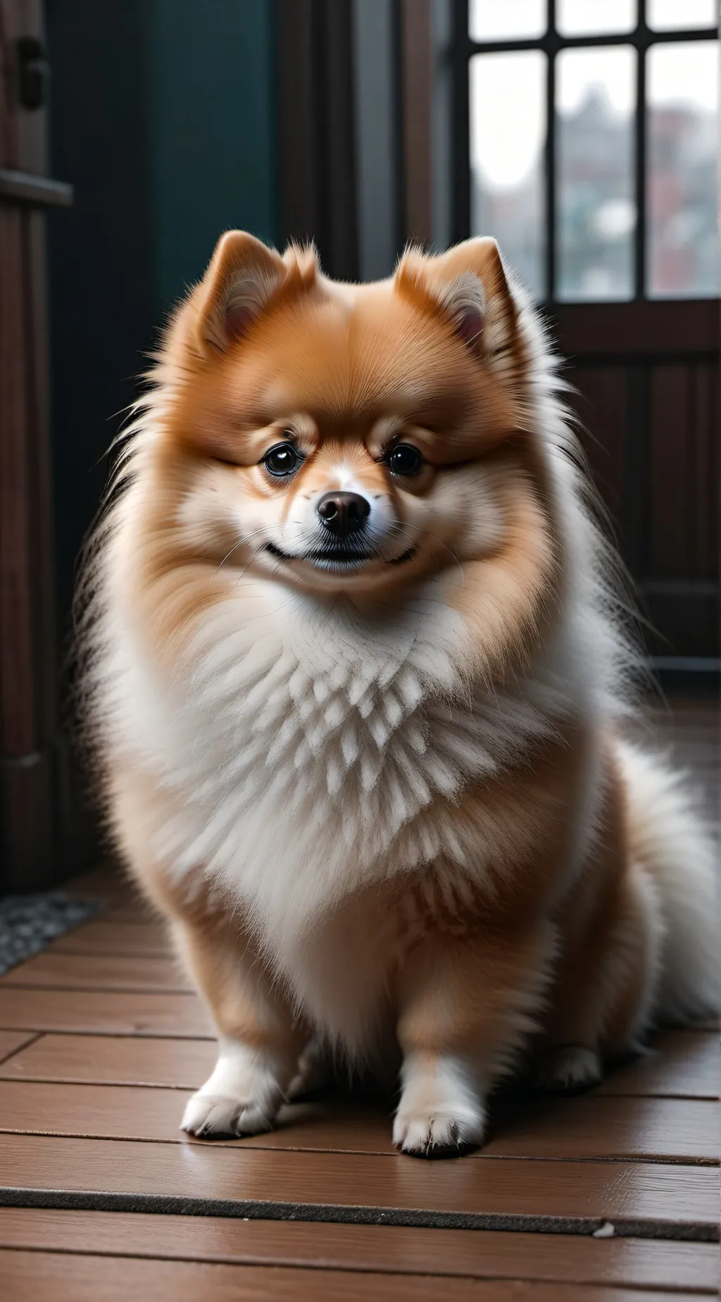 ai character: Fluffy background