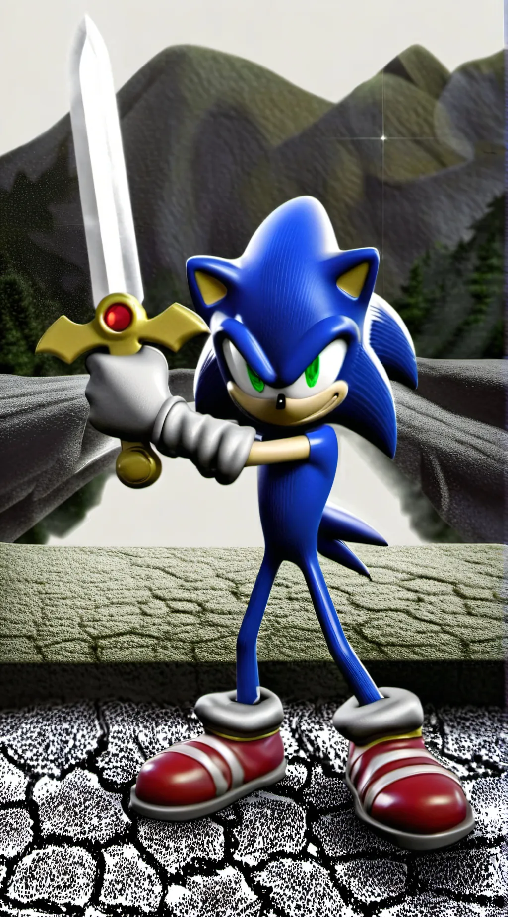 ai character: Sonic background