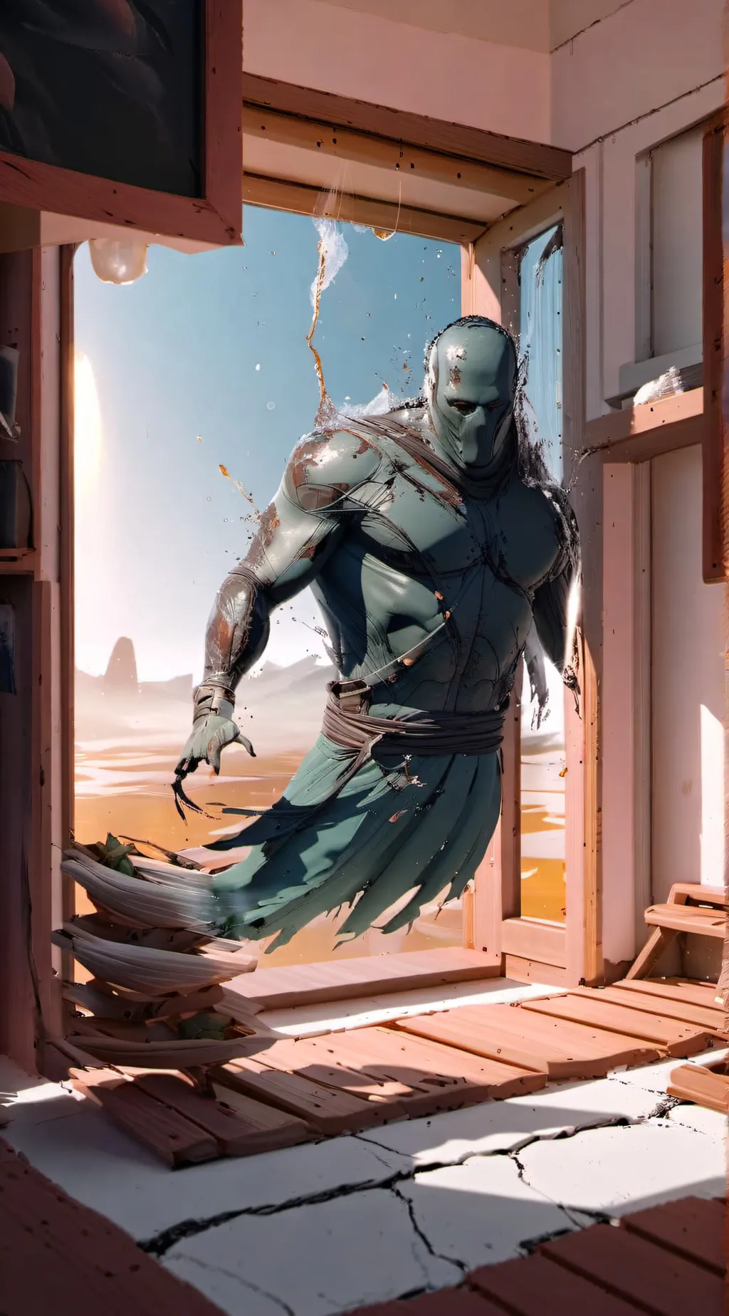 ai character: Transformation  background