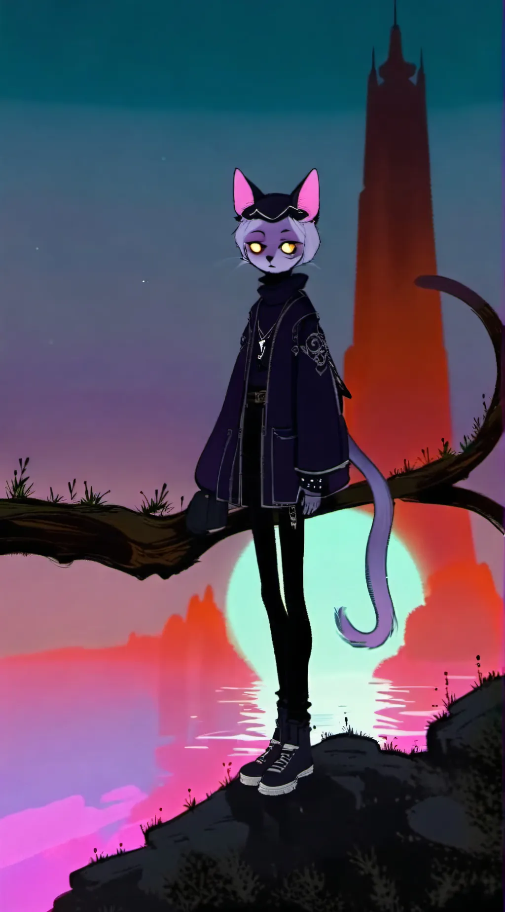 ai character: catnap background