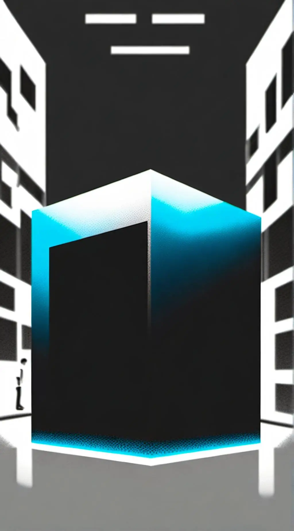 ai character: Mana cube background