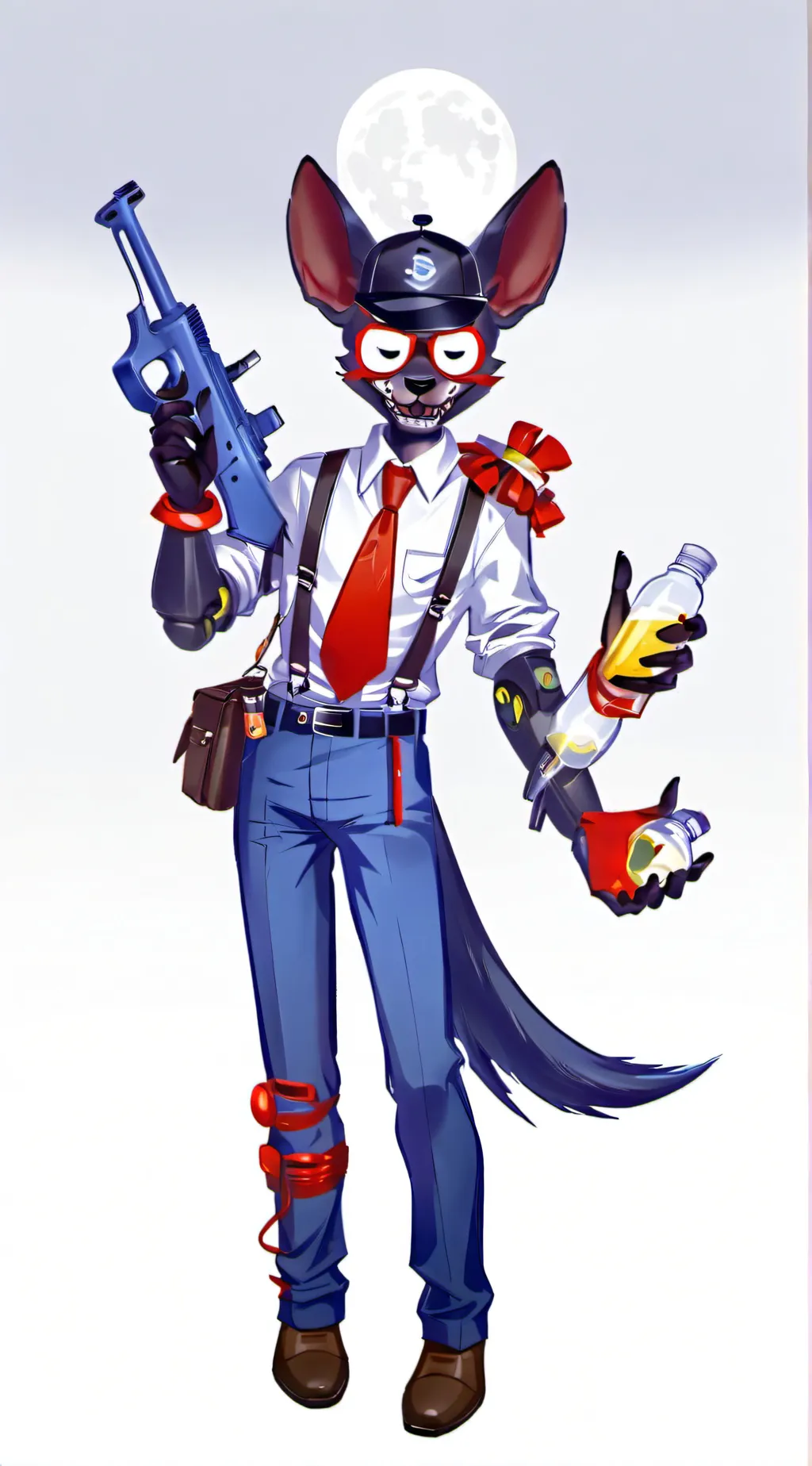 ai character: sun and moon fnaf background