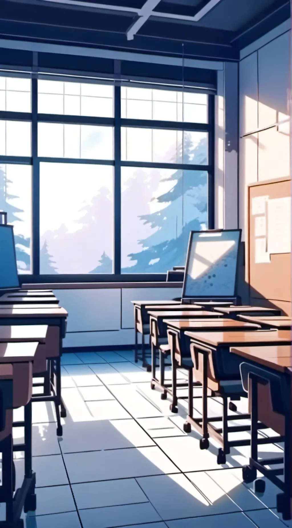 ai character: Fpe class room background