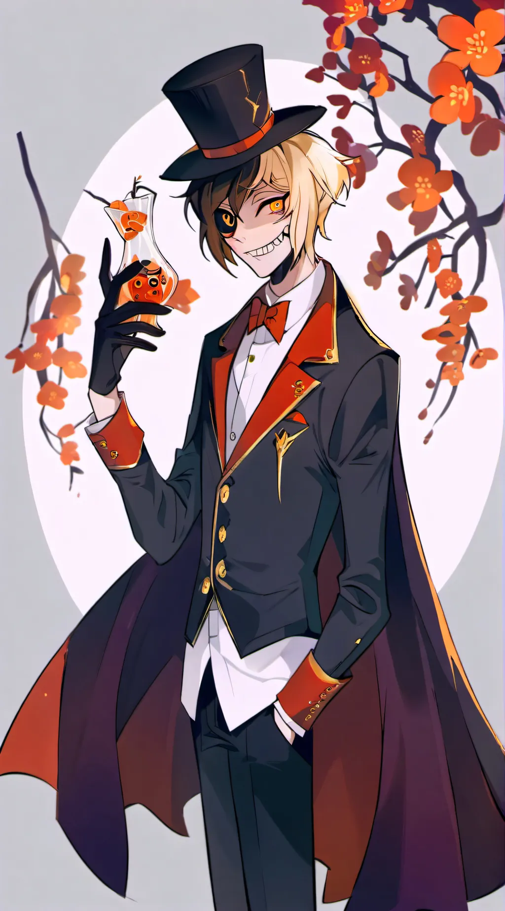 ai character: Charlie x Alastor background