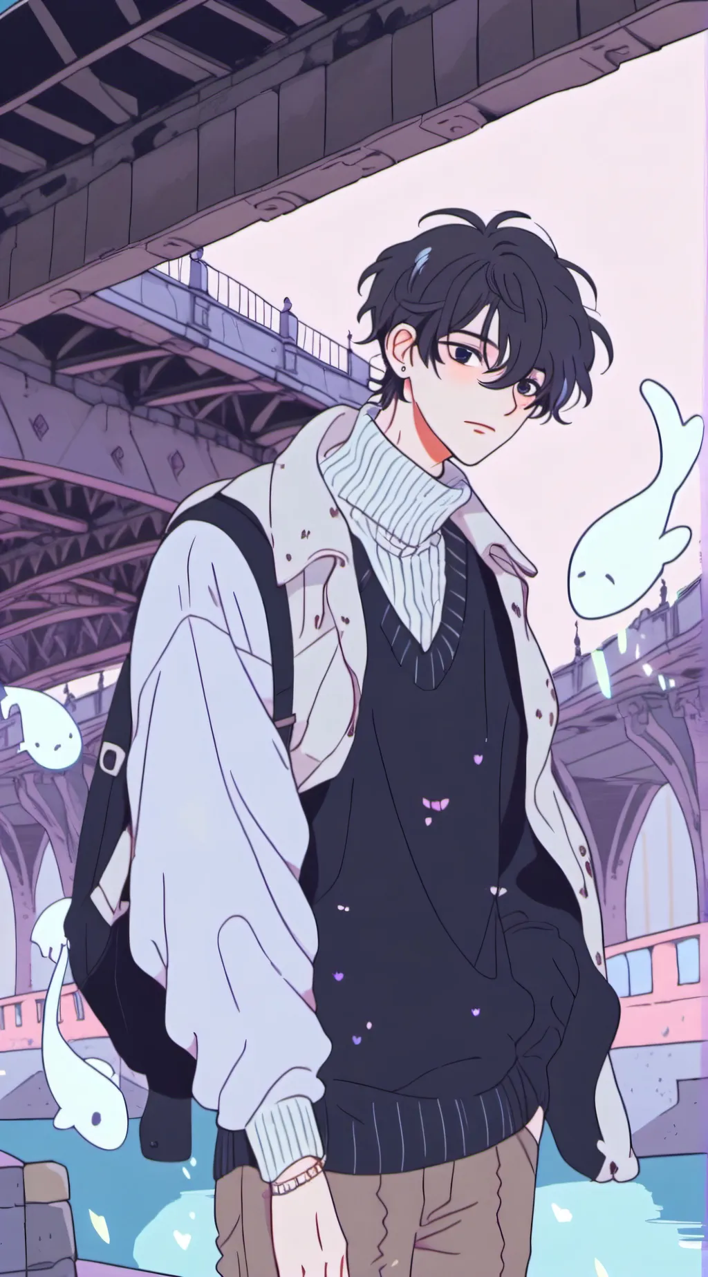 ai character: leon background