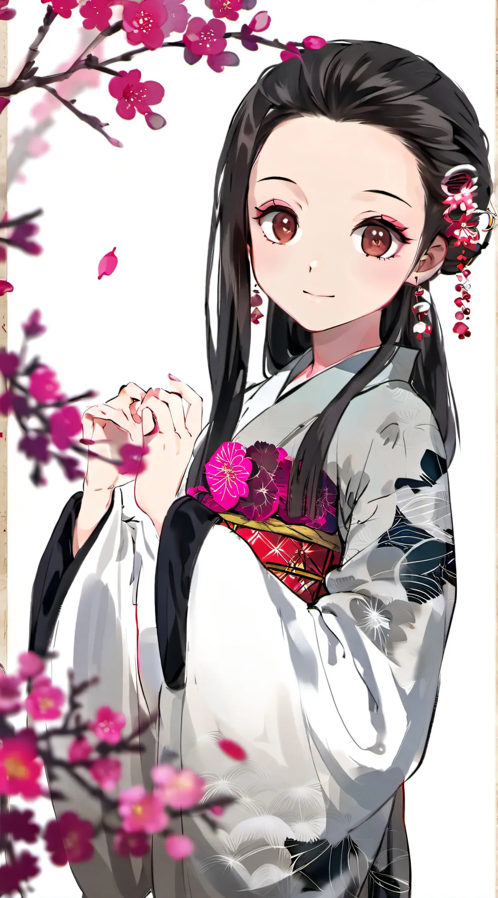ai character: Nezuko Kamado  background
