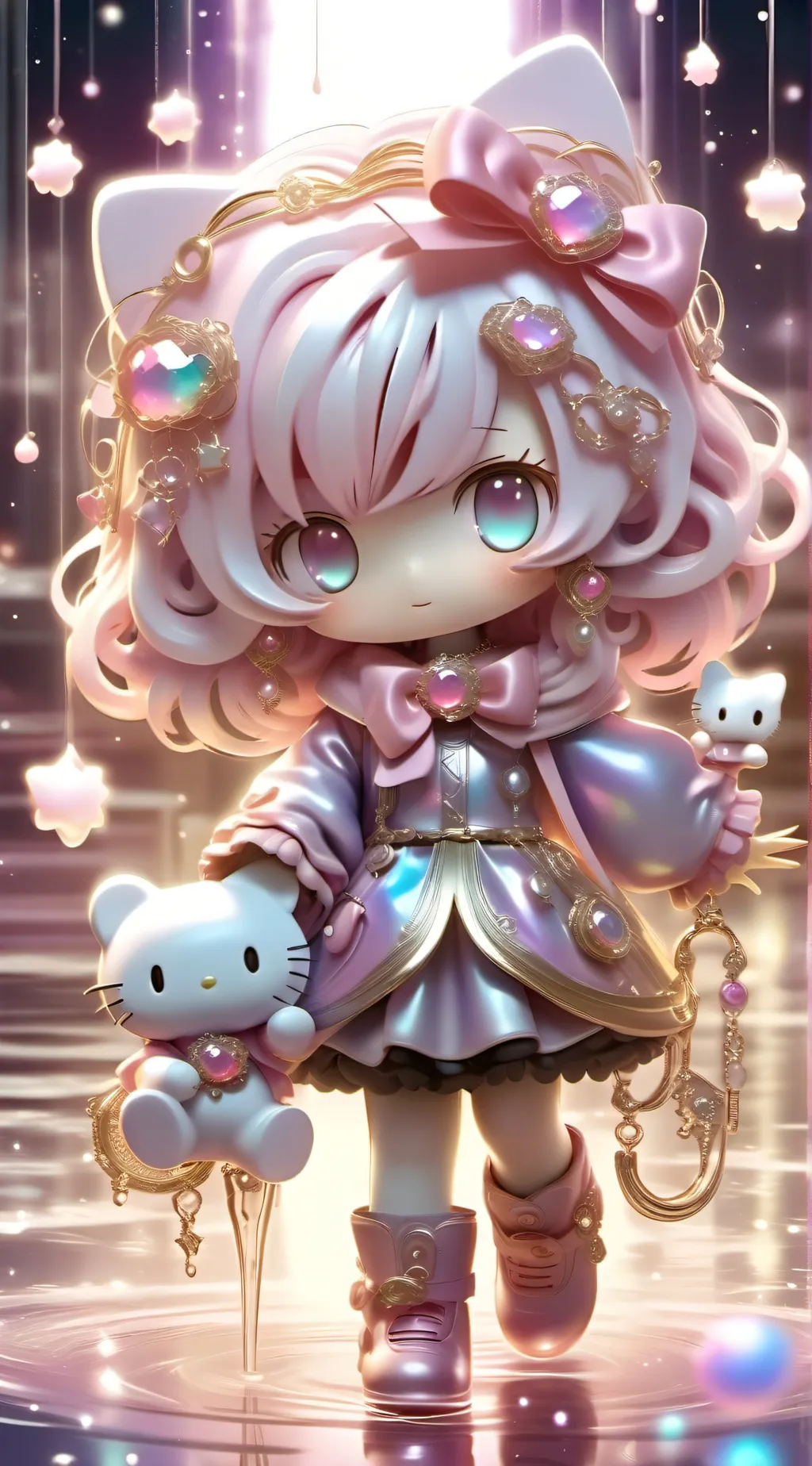 ai character: Hello kitty! background