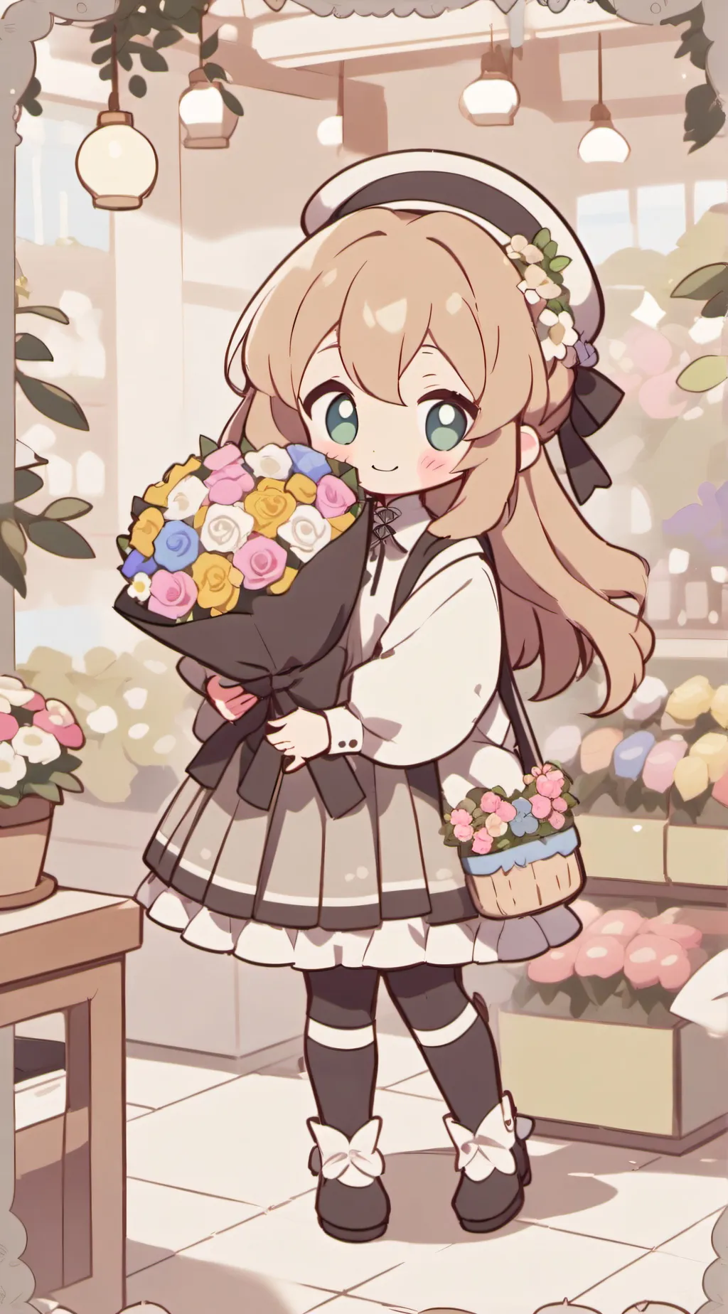 ai character: SMILING CRITTERS  background