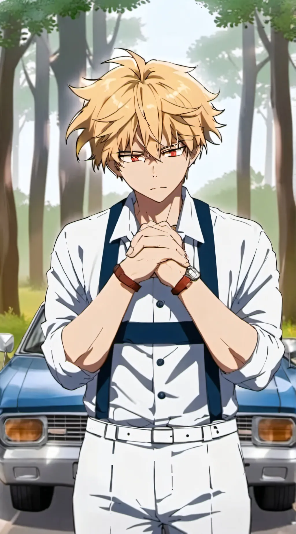 ai character: Katsuki Bakugo background