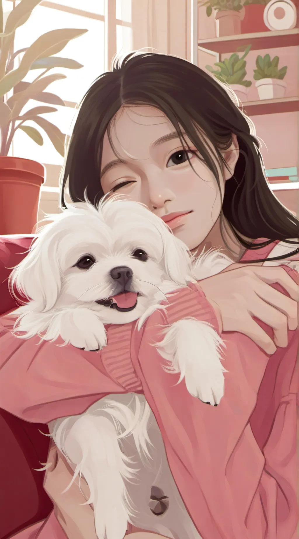 ai character: Lily background