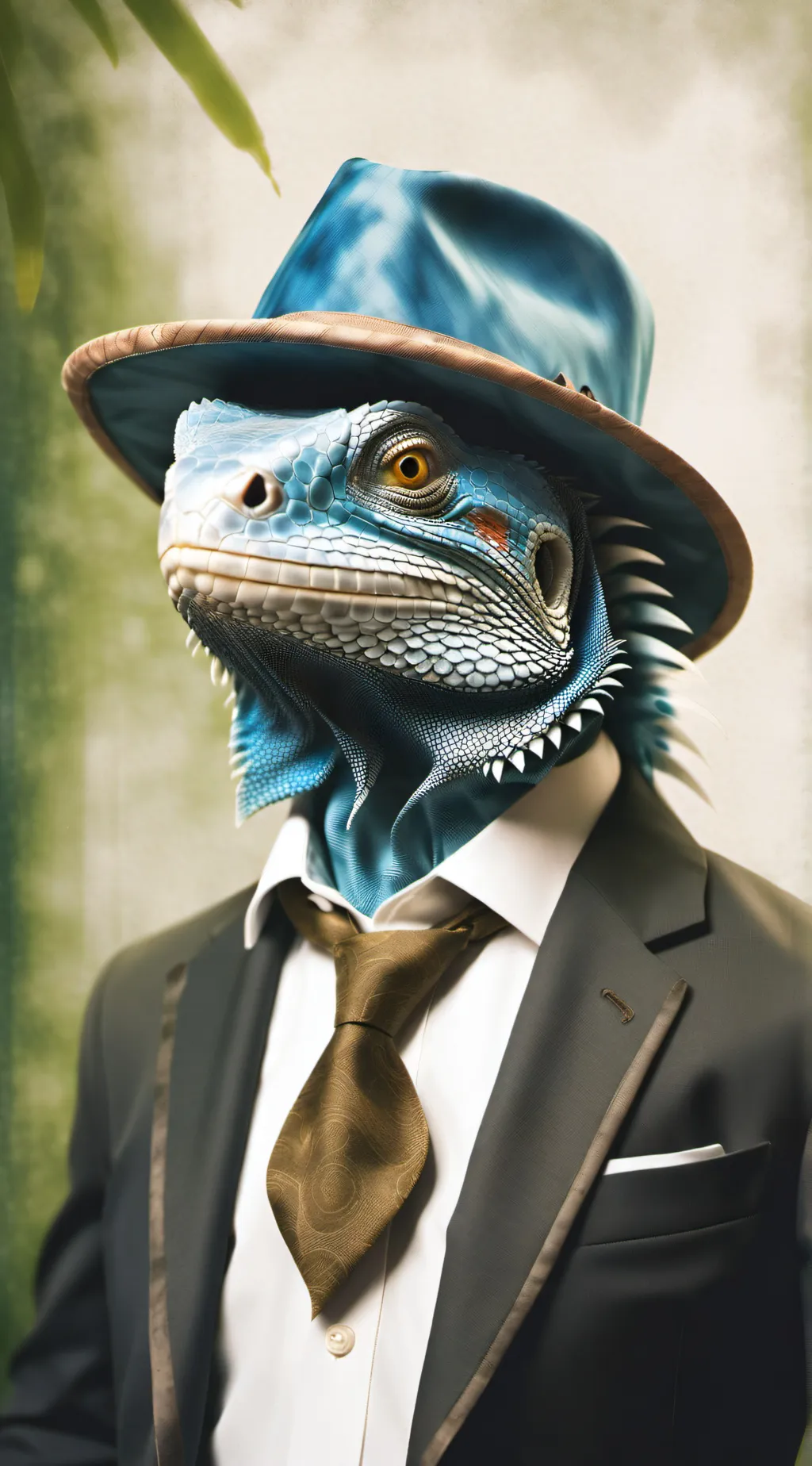 ai character: Mr. Iguana background