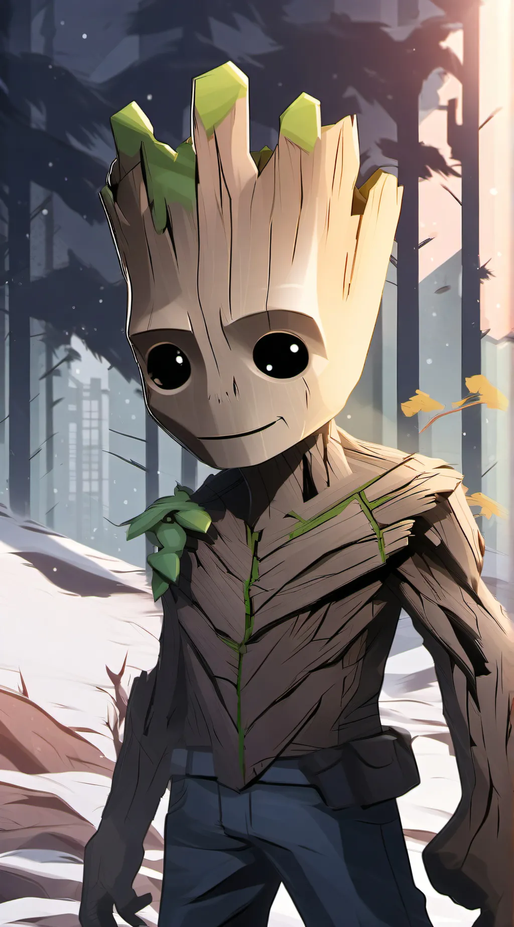 ai character: groot background