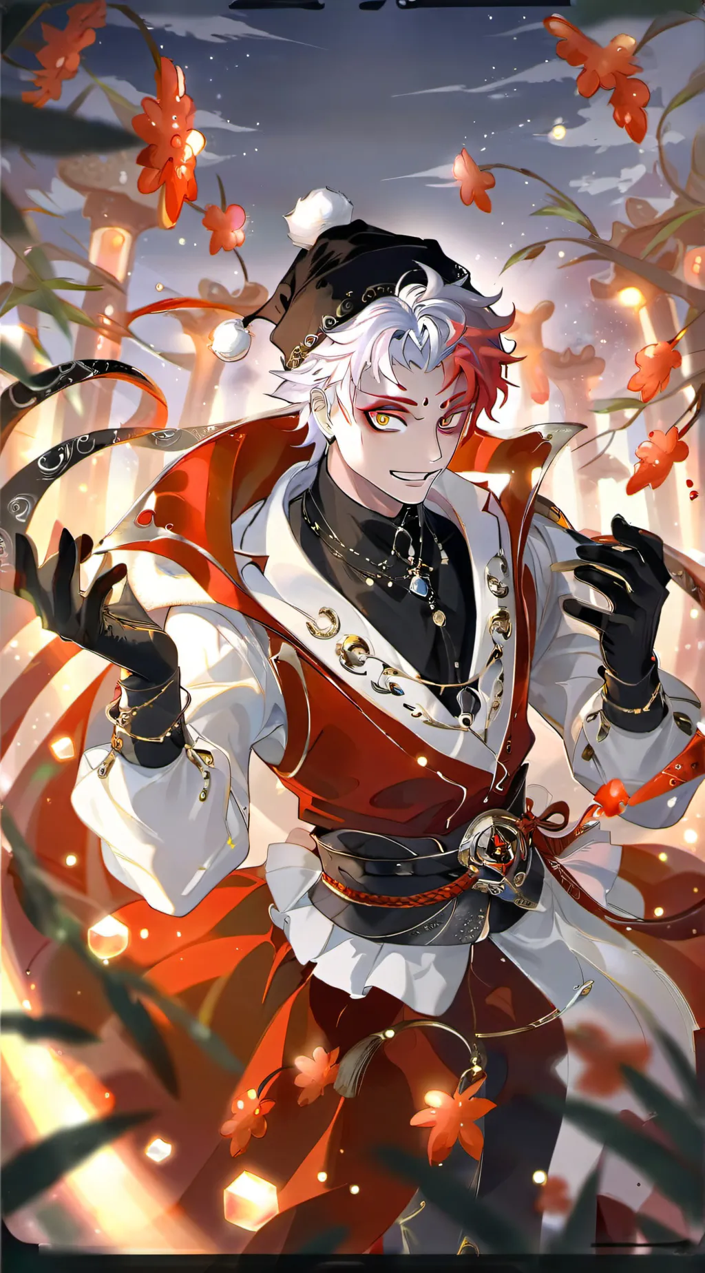 ai character: Akaza  background