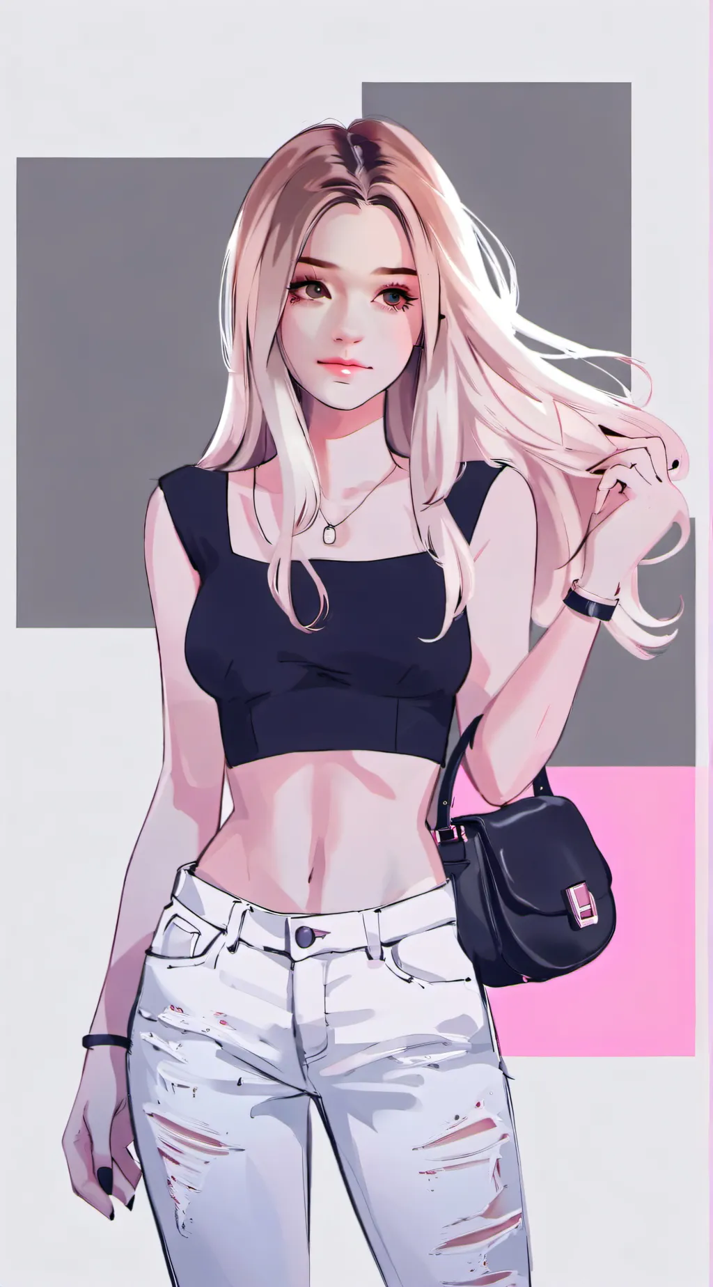 ai character: Mean preppy background