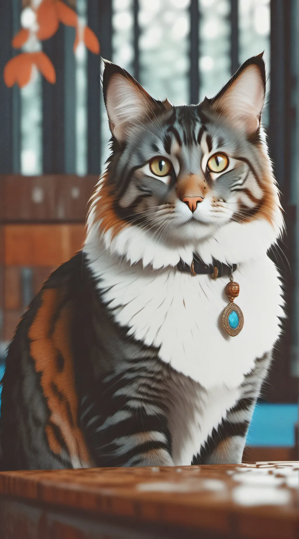 ai character: Favorite cat background