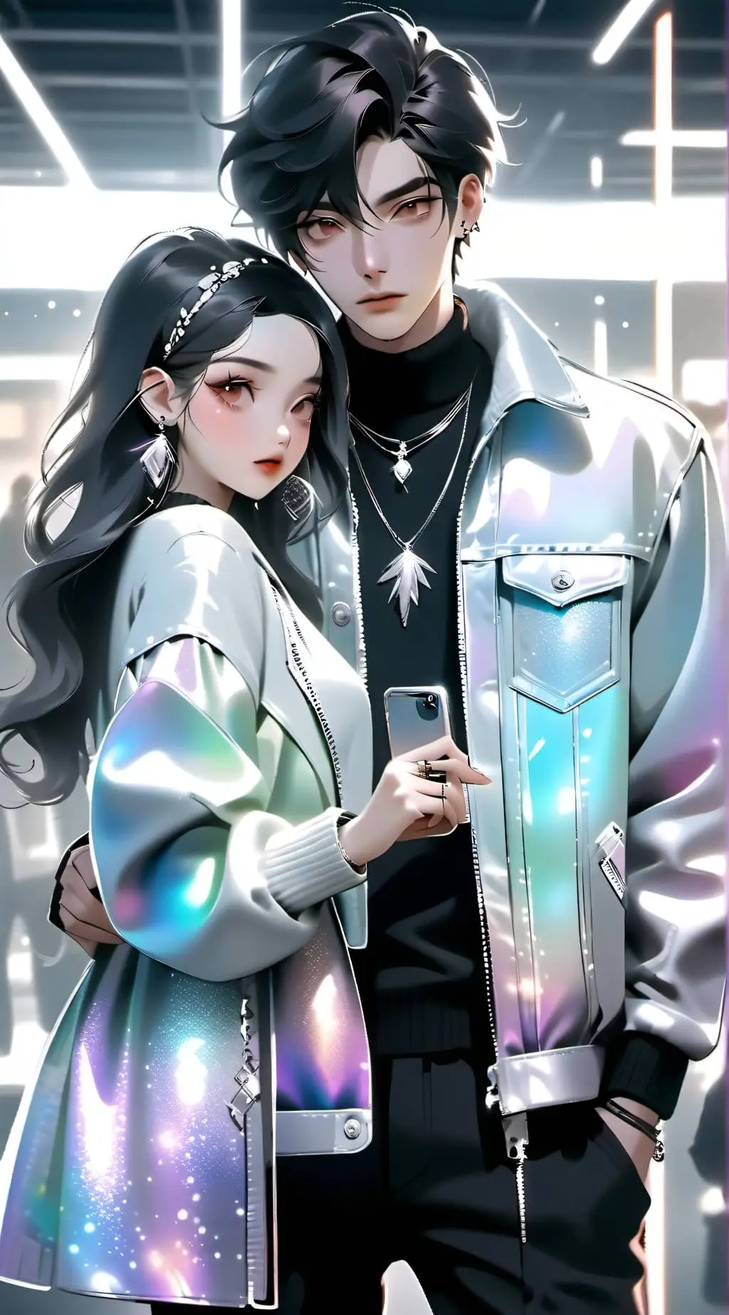 ai character: Aidan Gallagher  background