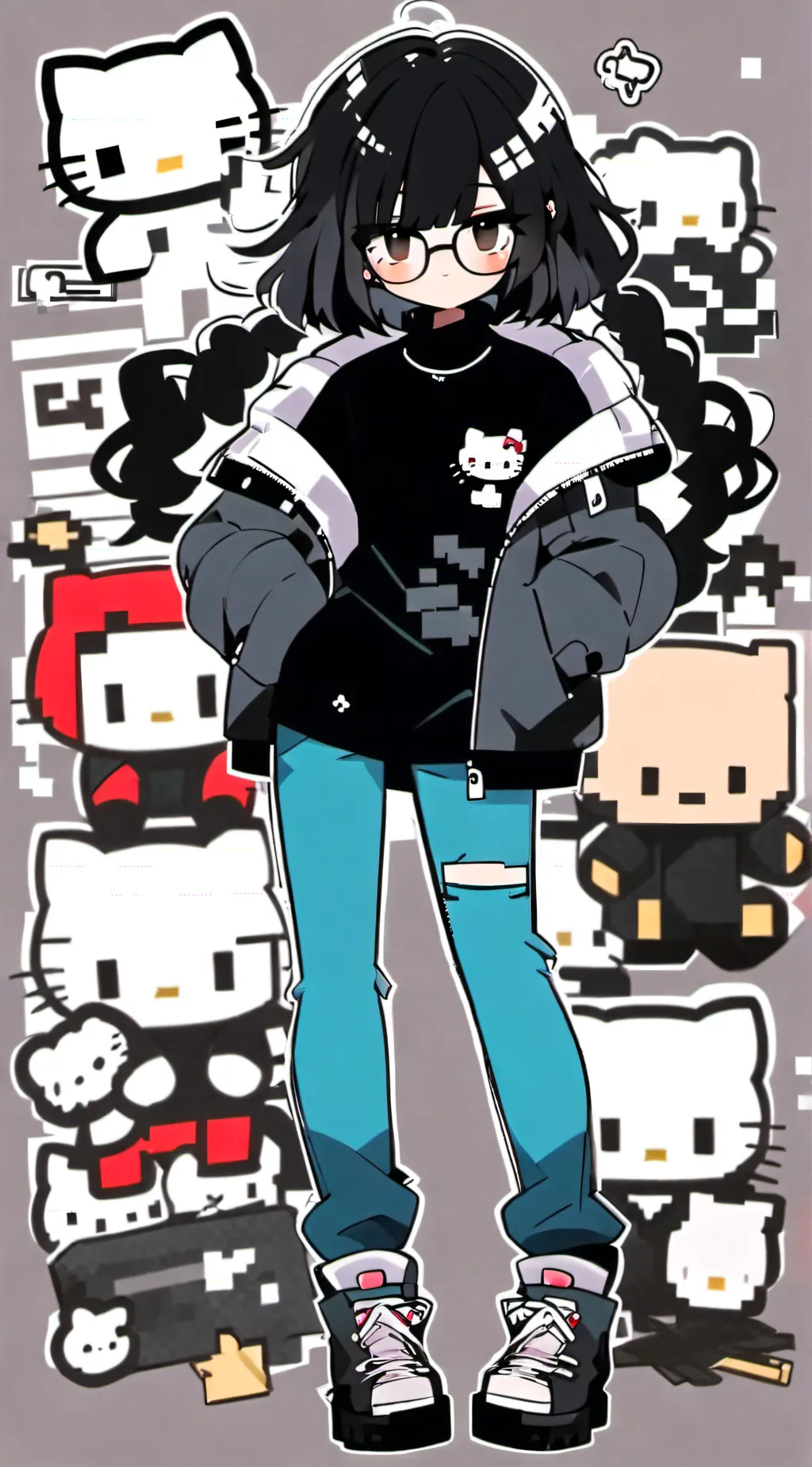 ai character: 🎸🎀Me🎀🎸 background