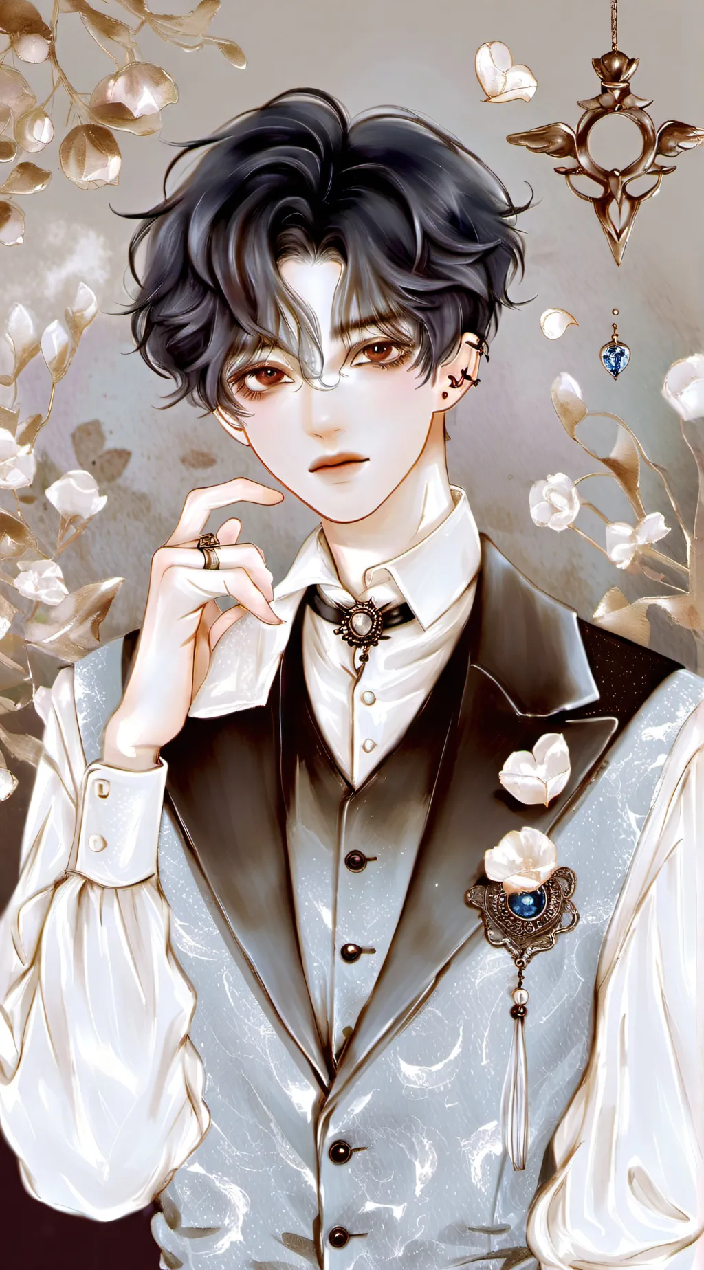 ai character: ᑲ.  background