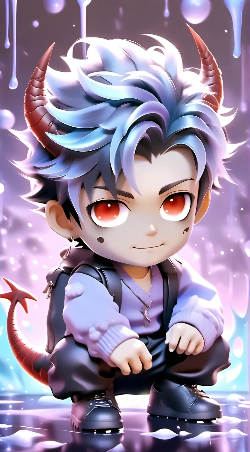 ai character: Damon  background