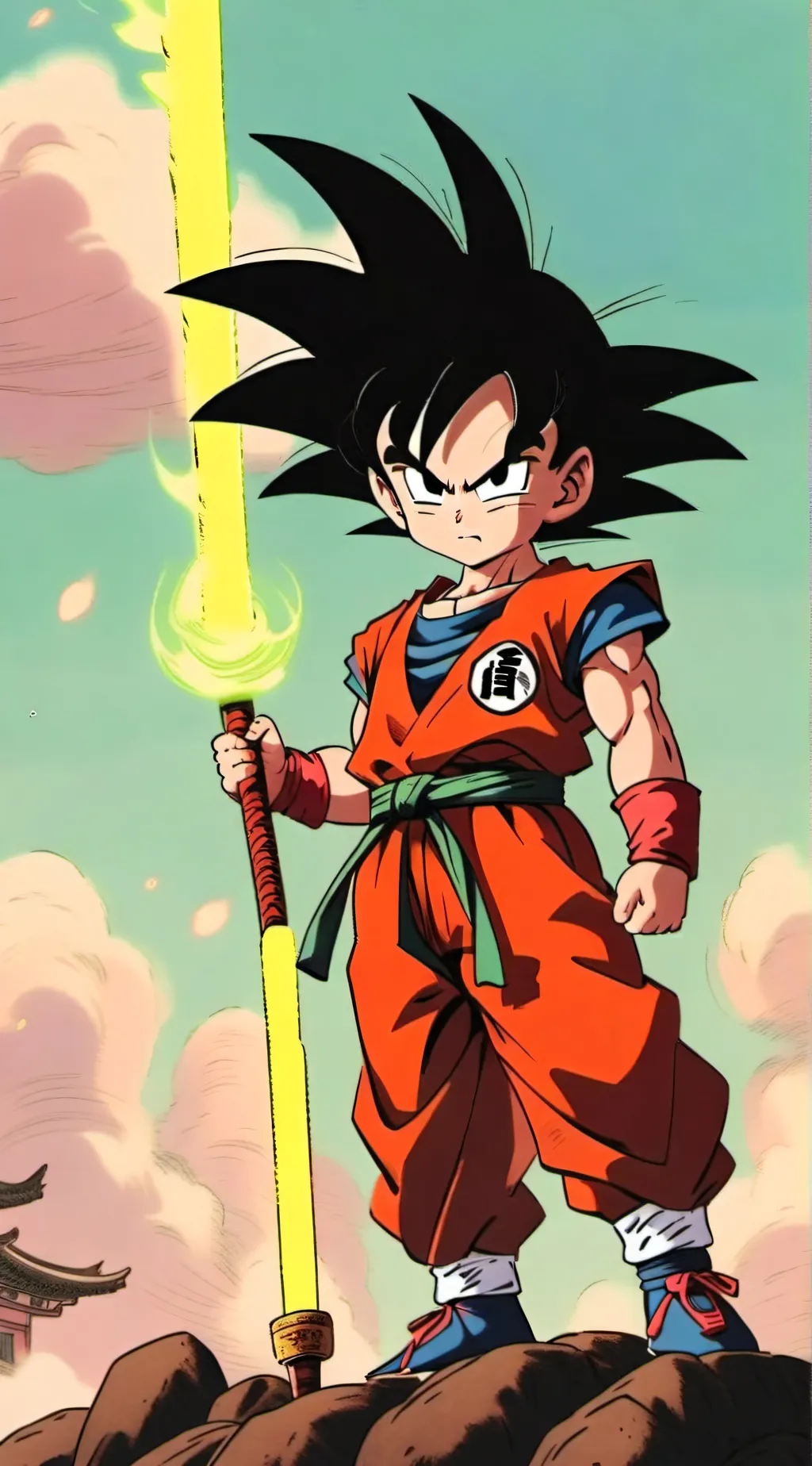 ai character: Kid Goku background