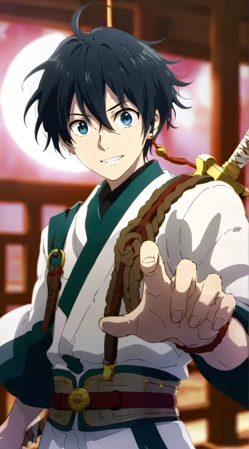 ai character: Muichiro  background