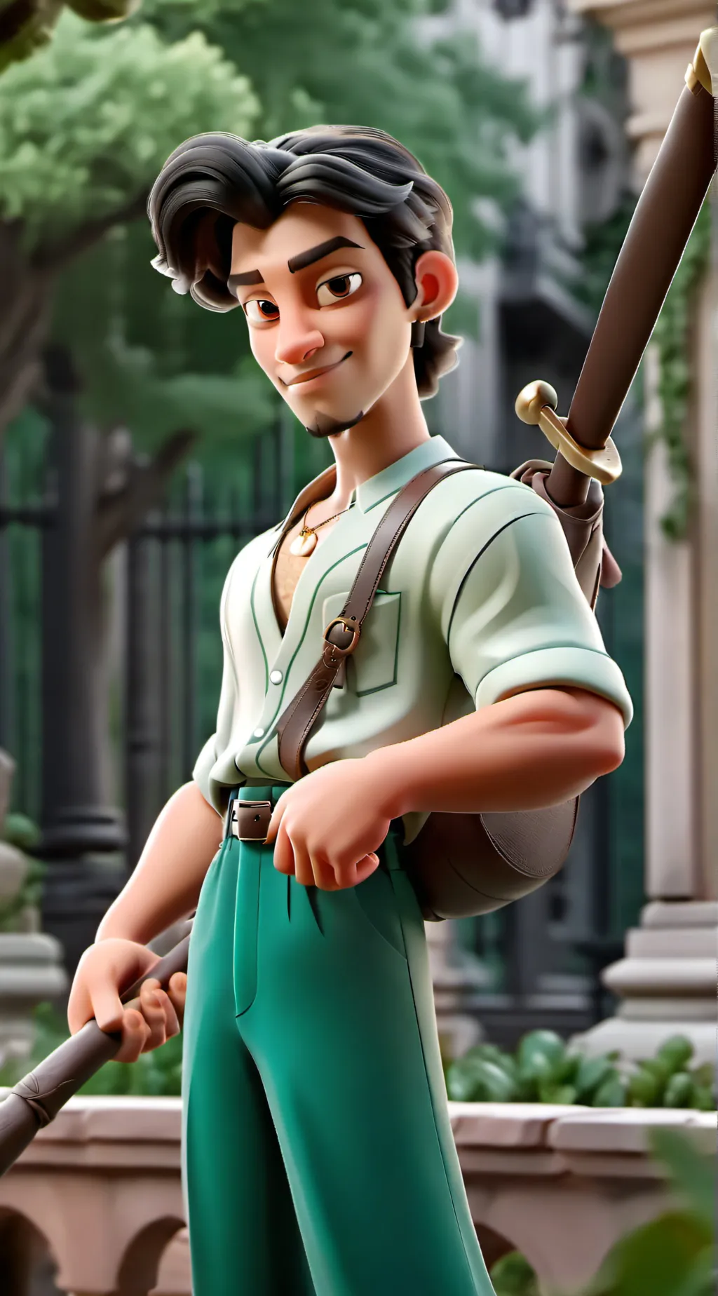 ai character: jhonsent  background