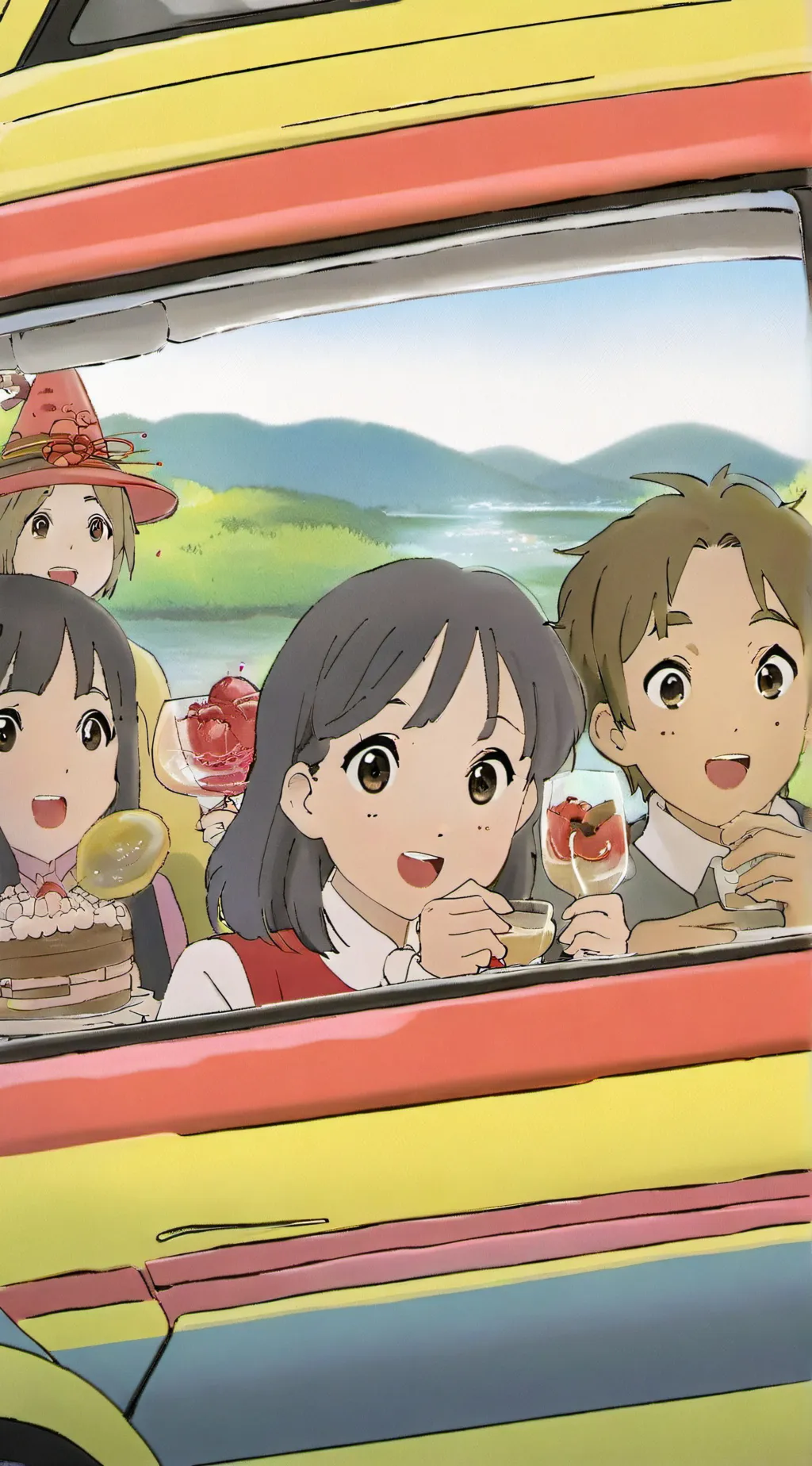 ai character: Group info background