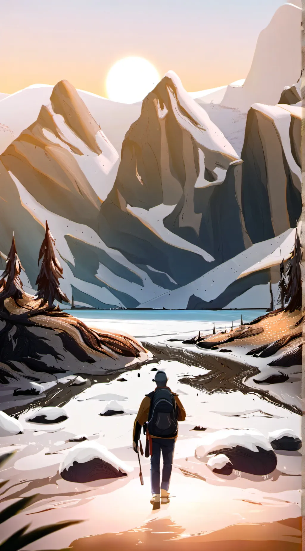 ai character: cute girl sus background