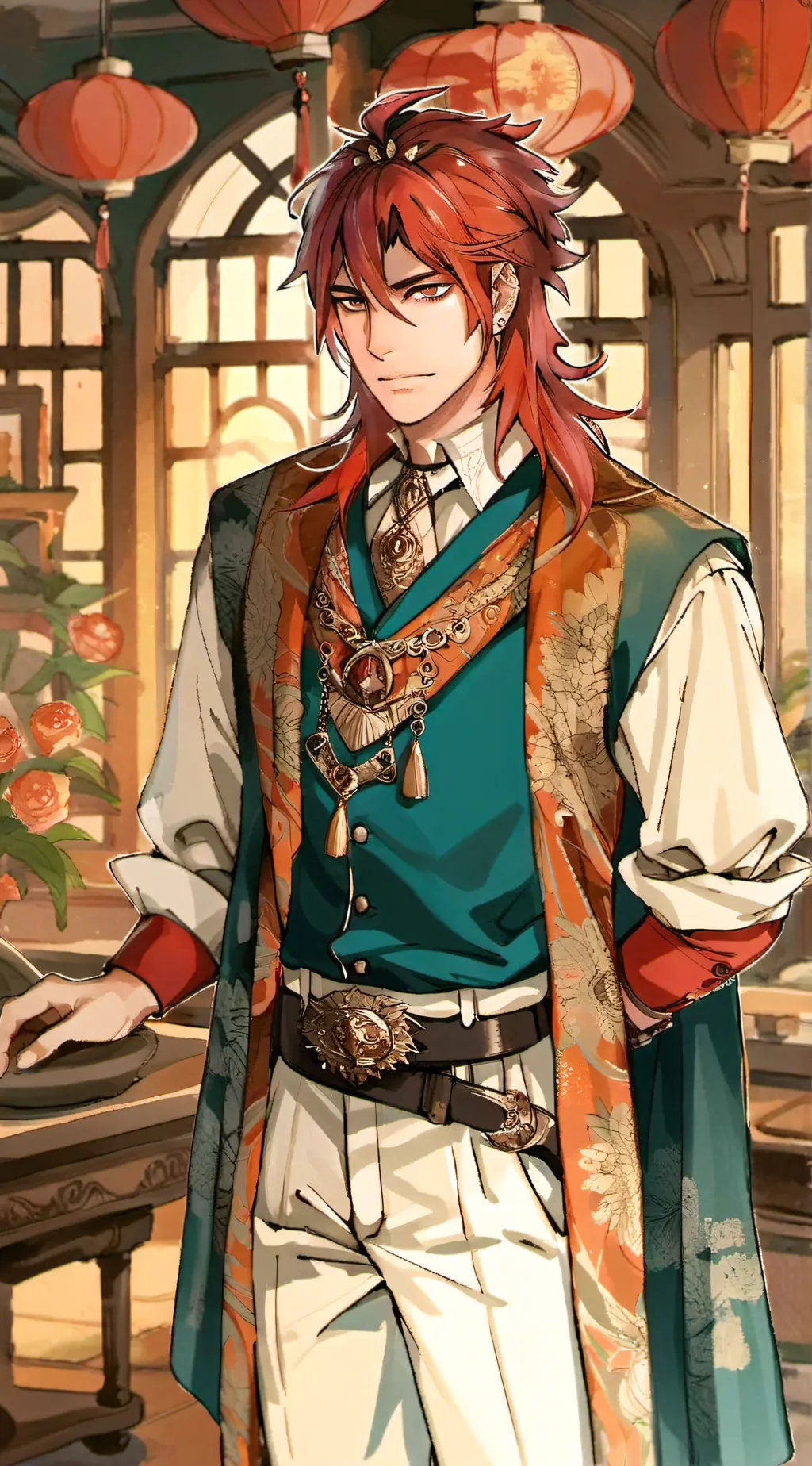 ai character: 💀David💀 background