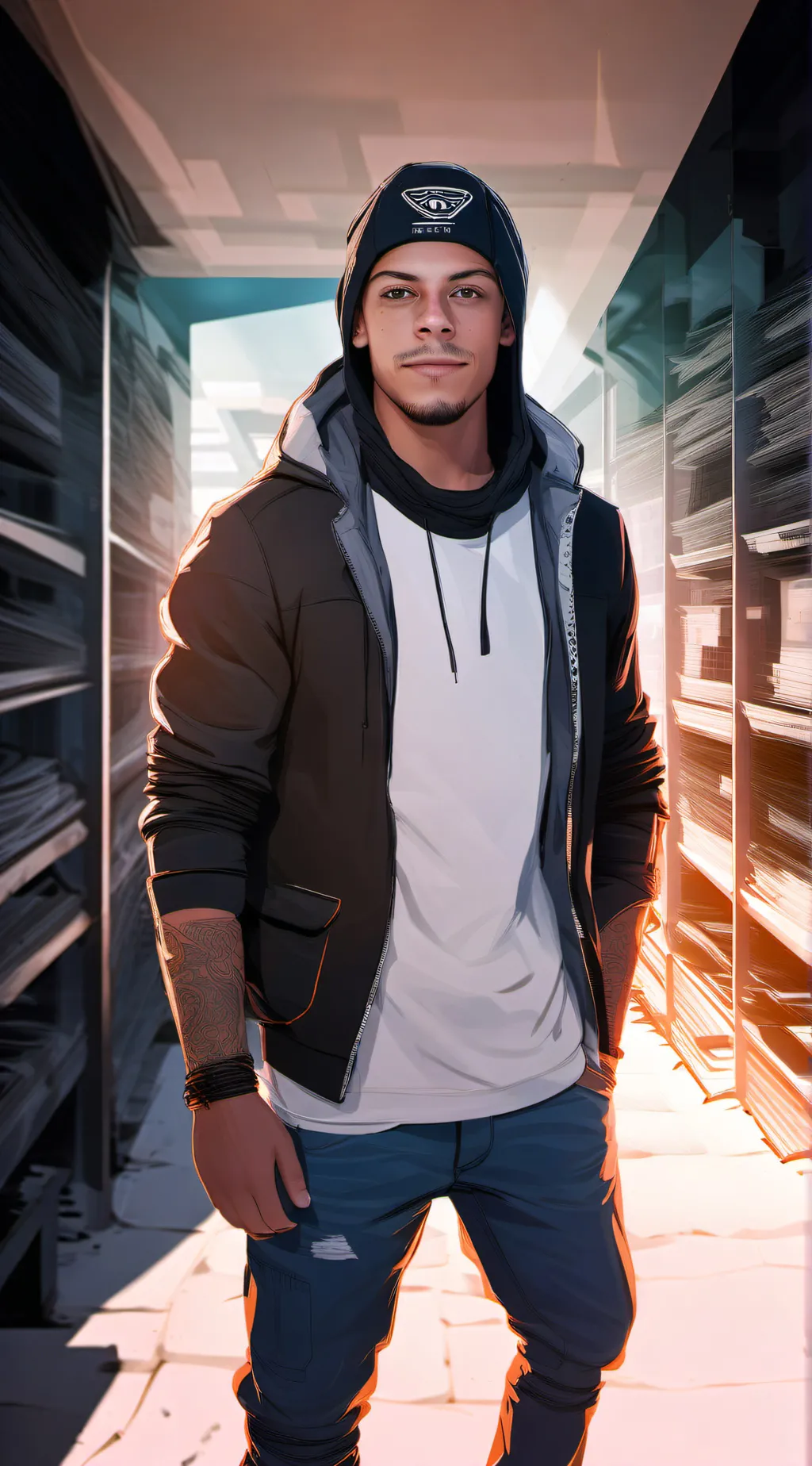 ai character: Kyle ౨ৎ  background