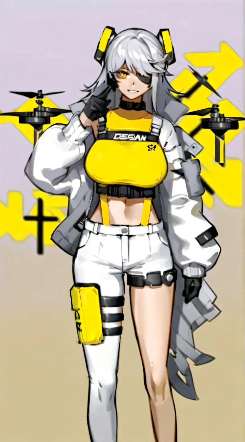 ai character: murder drone Y background