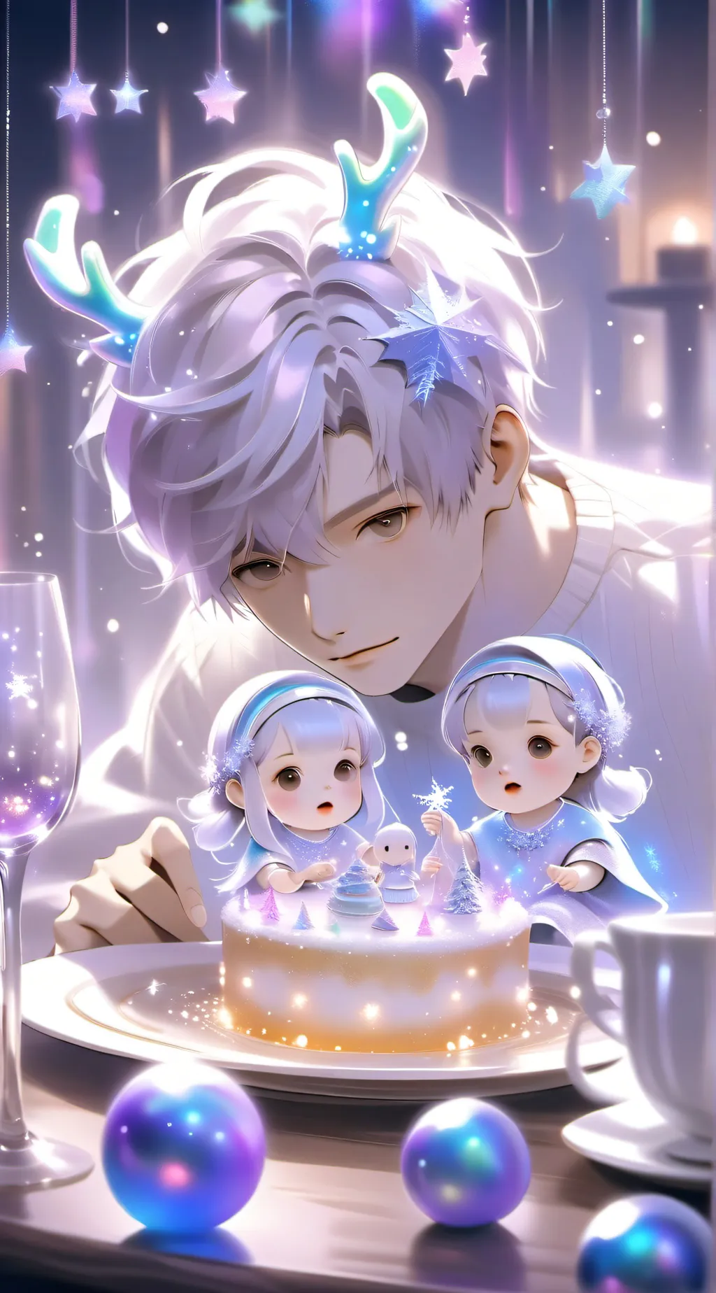 ai character: chisrtmas  background