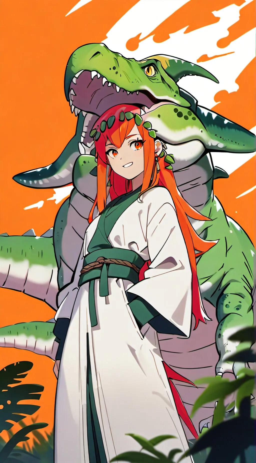 ai character: Lilac  background