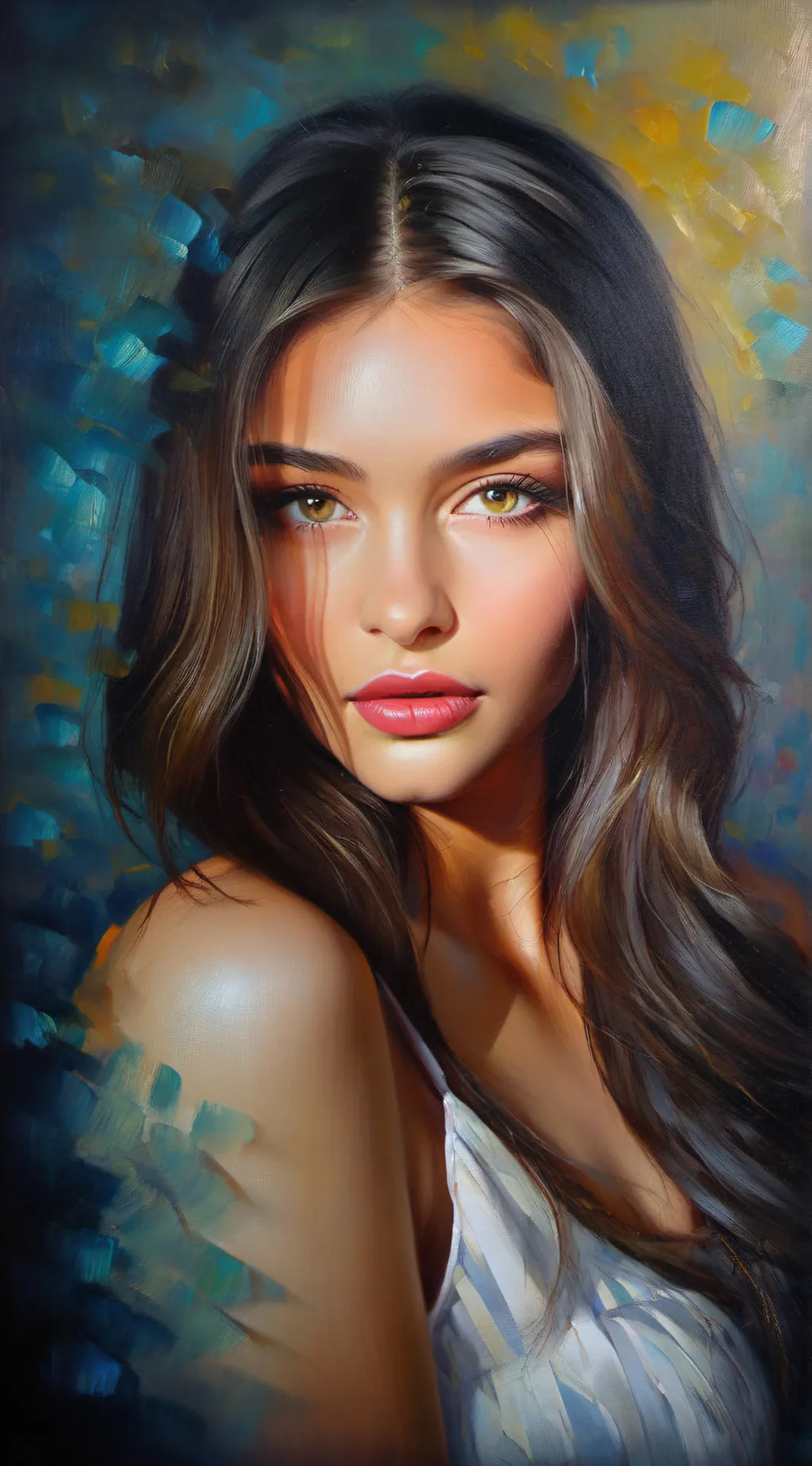 ai character: Andrea Mitchell background