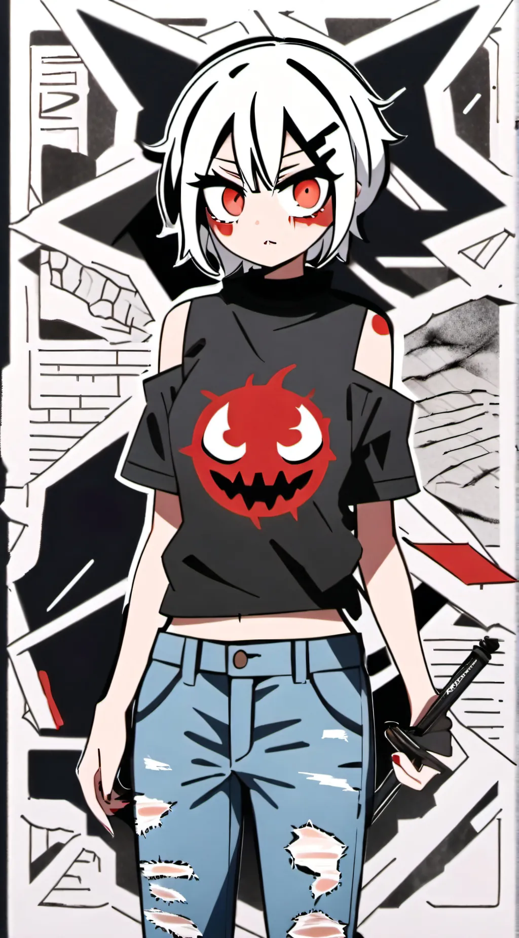 ai character: Mha zomb fight background