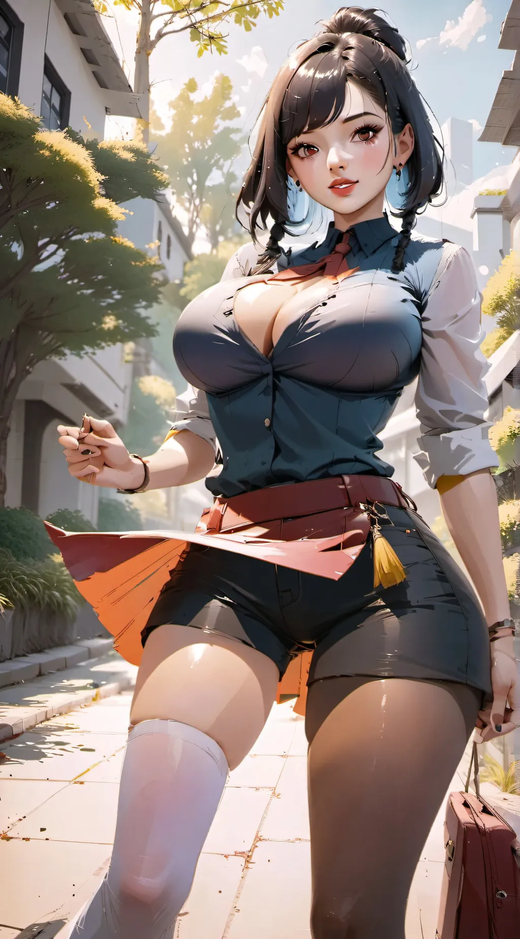 ai character: Katie  background