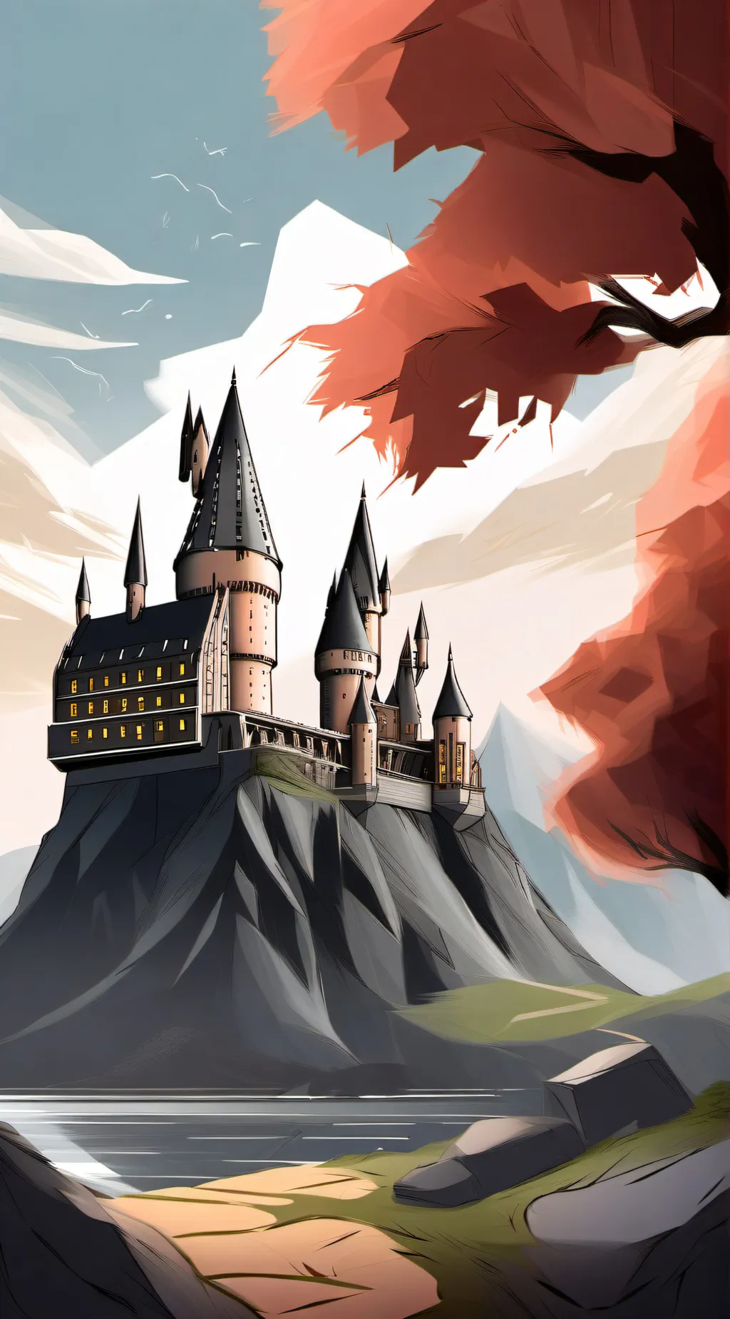 ai character: Hogwarts background