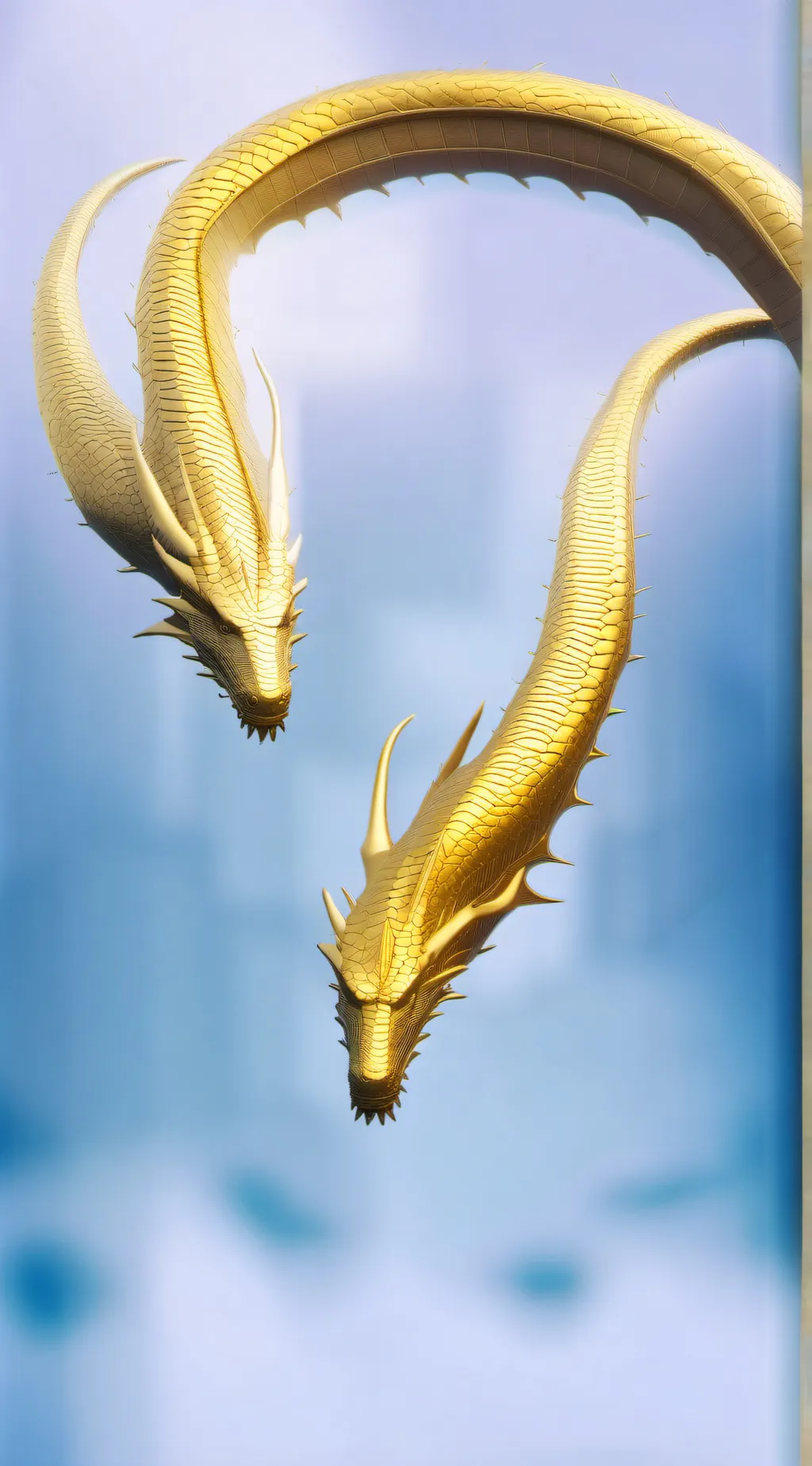 ai character: King ghidorah background
