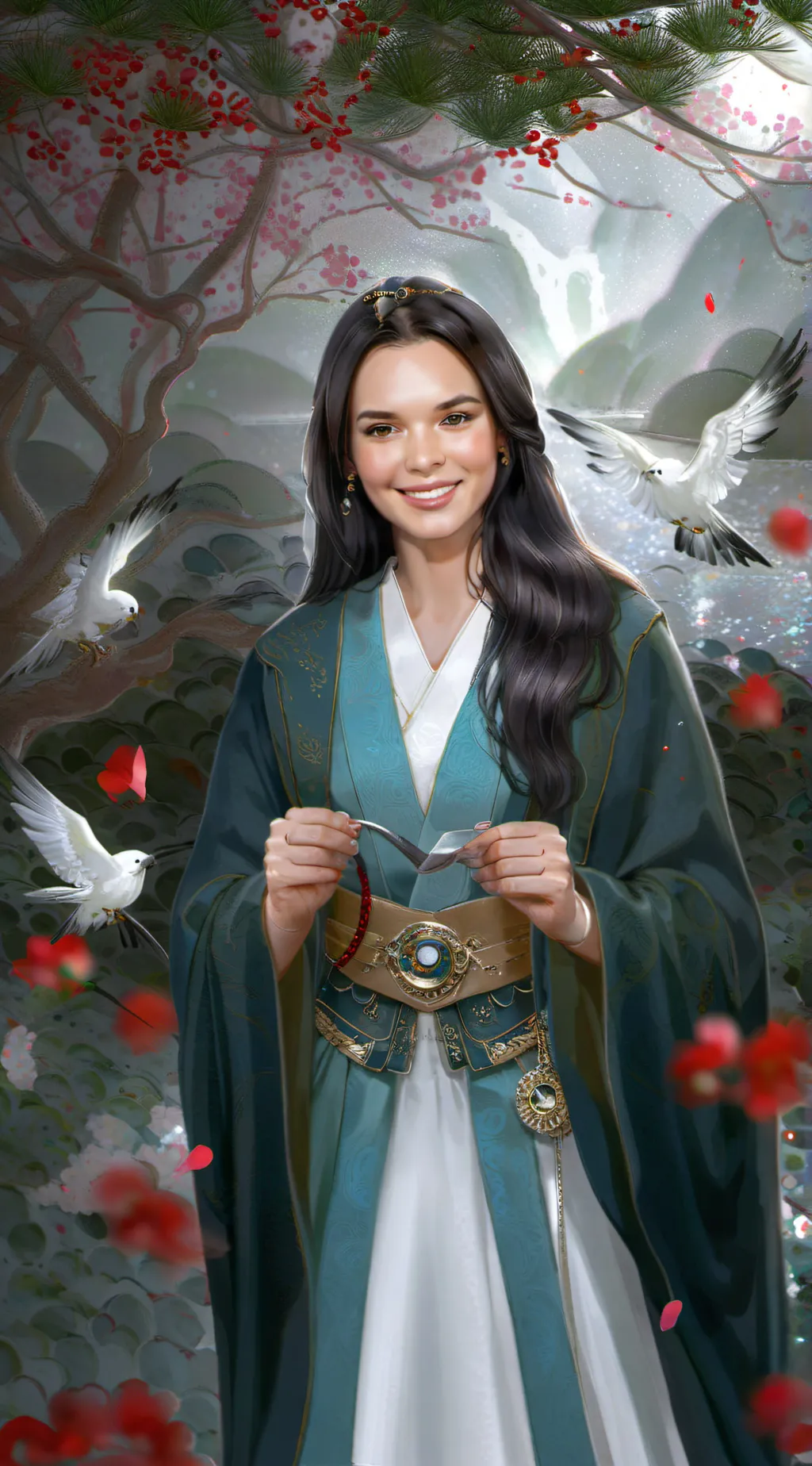 ai character: katie lee biegel background