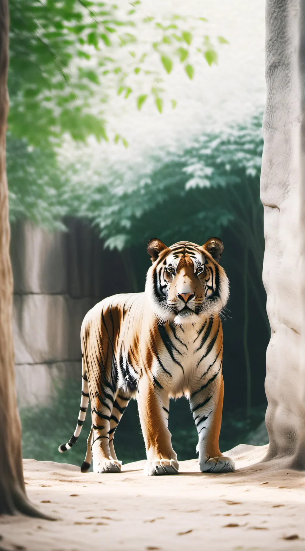 ai character: zoo background