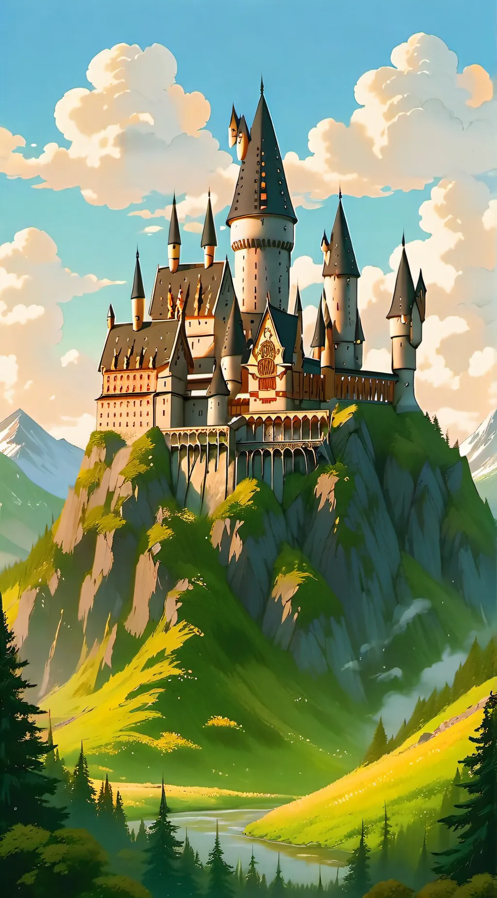 ai character: Hogwarts background
