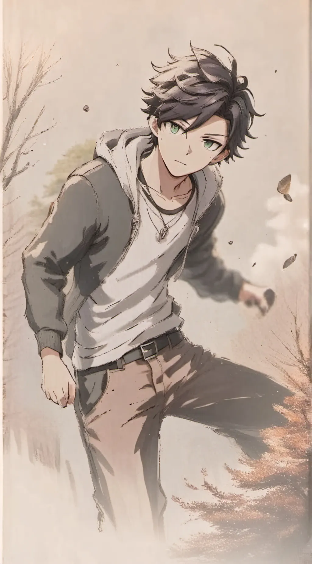 ai character: Damien background